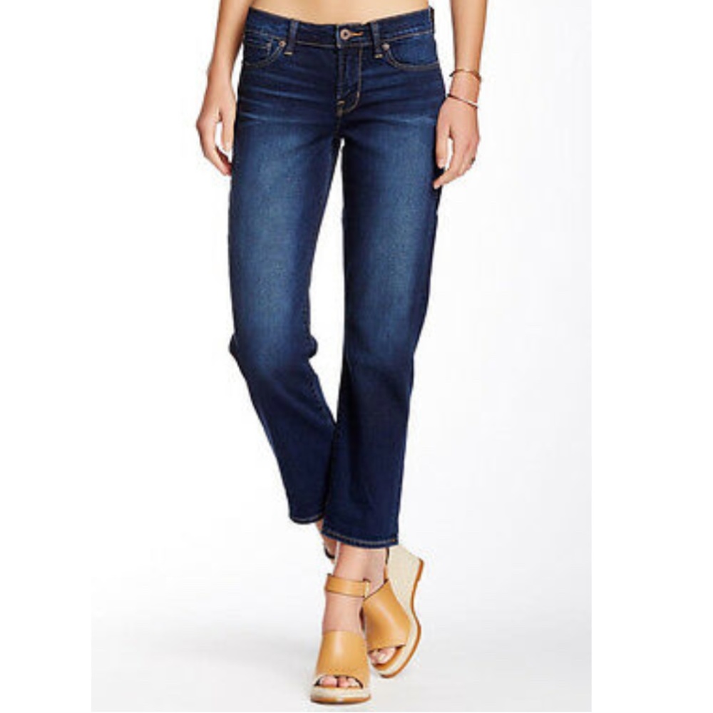 Lucky Jeans Mollie Ankle Crop Dark Wash Mid Rise
